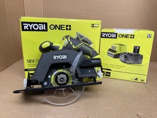 RYOBI ONE+ 18V 150MM CIRCULAR SAW TO INCLUDE RYOBI ONE+ 18V LITHIUM BATTERY & CHARGER: LOCATION - F16