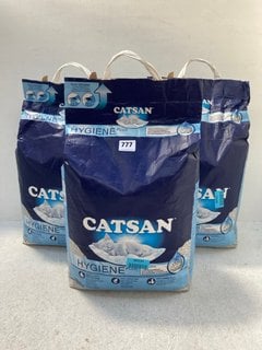 3 X 20L BAGS OF CATSAN HYGIENE PLUS CAT LITTER: LOCATION - F13