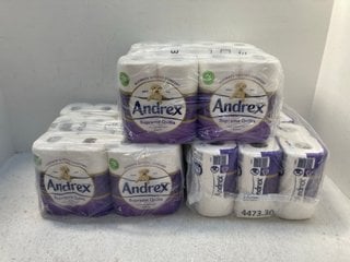 QTY OF ANDREX SUPREME QUILTS TOILET ROLL IN WHITE: LOCATION - F13