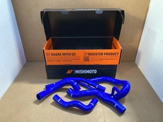 2 X MISHIMOTO FORD MUSTANG GT SILICONE RADIATOR HOSE KITS IN BLUE- COMBINED RRP £376.00: LOCATION - F12