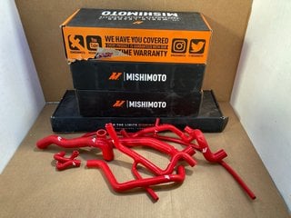 4 X MISHIMOTO VOLKSWAGEN GOLF VR6 SILICONE HOSE KITS IN RED - COMBINED RRP £1508.00: LOCATION - F12