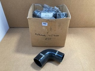 QTY OF MISHIMOTO 4290BK BLACK SILICONE HOSES: LOCATION - F12