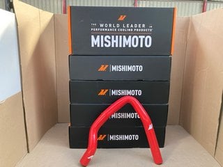 5 X MISHIMOTO MMHOSE-EVO-XBOVRD MITSUBISHI LANCER EVOLUTION X SILICONE BOV RETURN HOSE KITS IN RED- COMBINED RRP £685.00: LOCATION - F11