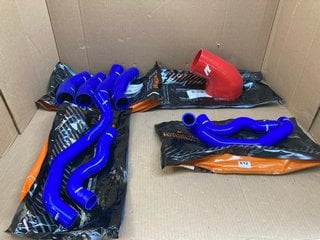 3 X MISHIMOTO 07-09 NISSAN 350Z SILICONE HOSE KITS IN BLUE - COMBINED RRP £509.80 TO INCLUDE BMW E46 SILICONE INTAKE BOOT IN RED: LOCATION - F11