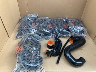 6 X MISHIMOTO 4033BK 01-07 SUBARU WRX AND STI TMIC SILICONE HOSES IN BLACK - COMBINED RRP £780.00: LOCATION - F11