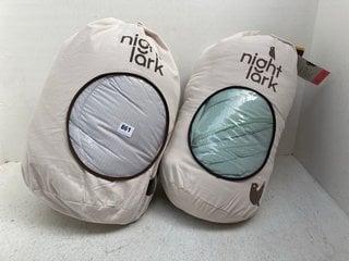 NIGHTLARK 10.5 TOG KINGSIZE ALL YEAR ROUND DUVET TO INCLUDE NIGHTLARK 10.5 TOG ALL YEAR ROUND DOUBLE DUVET: LOCATION - F8