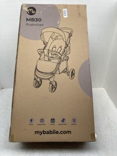 MY BABIIE MB30 PUSHCHAIR IN OATMEAL- RRP£129.99: LOCATION - F8