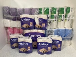 QTY OF ASSORTED TOILET & KITCHEN ROLL TO INCLUDE ANDREX ULTRA CARE TOILET TISSUE: LOCATION - WH4