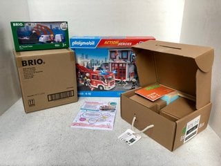 QTY OF ASSORTED CHILDRENS TOYS TO INCLUDE BOX OF 4 BRIO RC TRAVEL TRAIN TOY SETS: LOCATION - F5