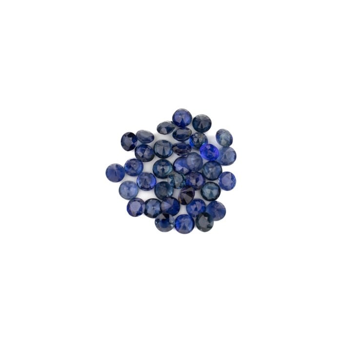 9.11ct Sapphire Faceted Round-cut Parcel of Gemstones, 3.75mm