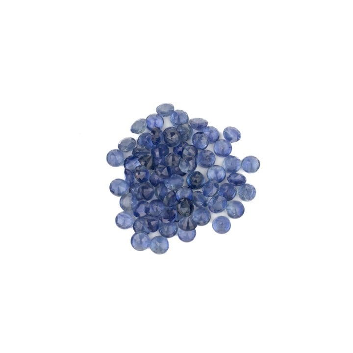 9.40ct Sapphire Faceted Round-cut Parcel of Gemstones, 3mm