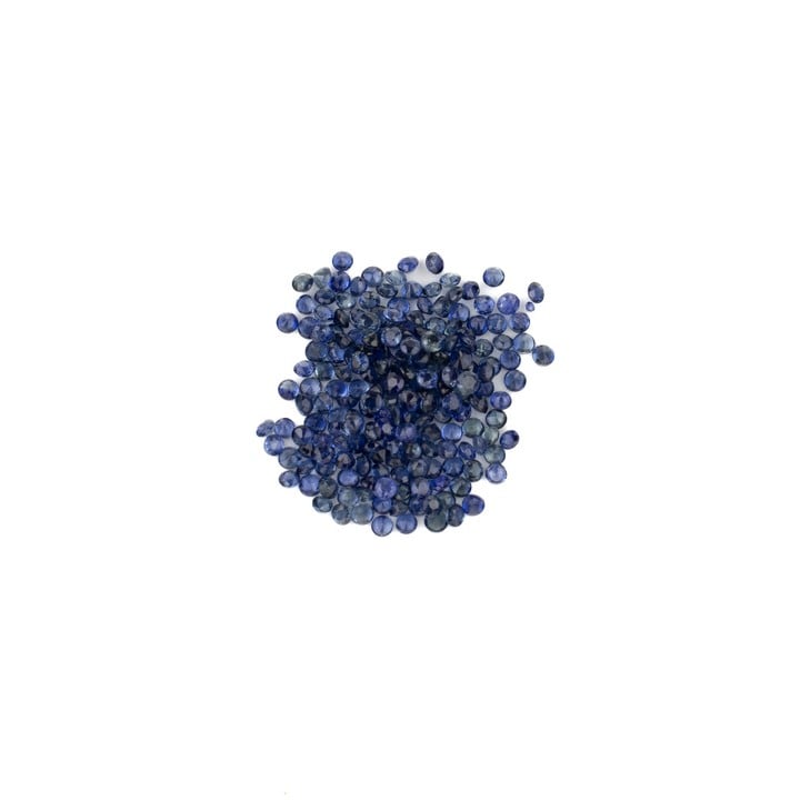 7.14ct Sapphire Faceted Round-cut Parcel of Gemstones, 1.75mm