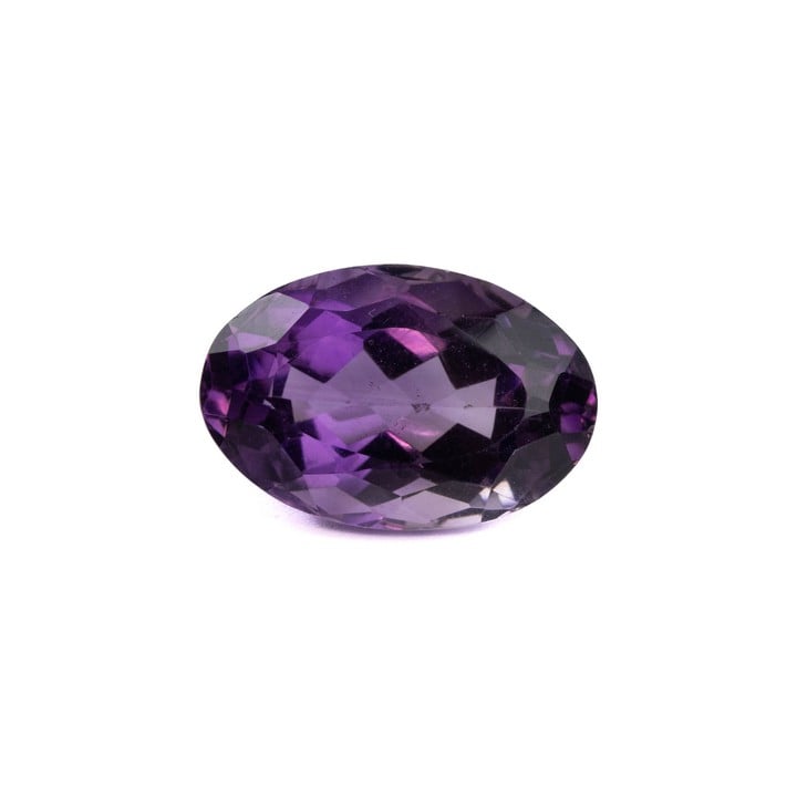 27.15ct Amethyst Faceted Oval-cut Single Gemstone, 24x16mm