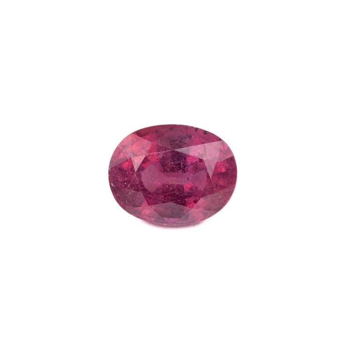 2.93ct Red Ruby Transparent Faceted Oval-cut Single Gemstone, 9.08x7.14x5.21mm. Report: WGI19634143774 (VAT Only Payable on Buyers Premium)