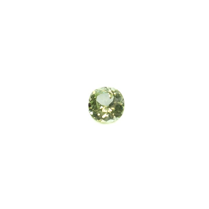 1.55ct Peridot Faceted Round-cut Single Gemstone, 7mm (VAT Only Payable on Buyers Premium)