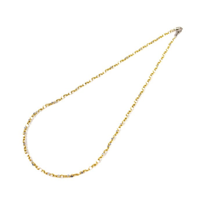 Silver Yellow Gold Plated Mirror Chain, 45cm, 9.2g