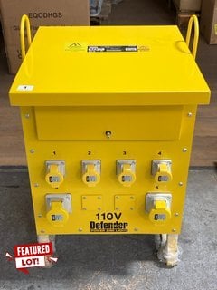 DEFENDER POWER & LIGHT 10KVA SITE TRANSFORMER 110V MODEL: ZE210027 RRP: £832: LOCATION - BOOTH