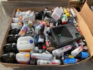 (COLLECTION ONLY) PALLET OF ASSORTED CHEMICAL ITEMS TO INCLUDE READY TO USE ANTI-FREEZE & COOLANT 5 LTR (PLEASE NOTE: 18+YEARS ONLY. ID MAY BE REQUIRED): LOCATION - A5