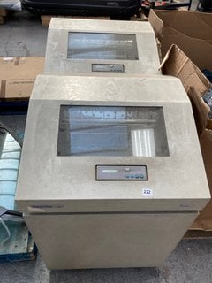 2 X ASSORTED LINE PRINTERS TO INCLUDE HEWLETT PACKARD LINEJET 500Q: LOCATION - A3 (KERBSIDE PALLET DELIVERY)