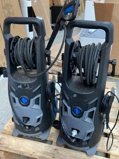 2 X HIGH PRESSURE WASHERS IN BLACK/BLUE: LOCATION - A2