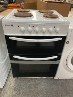 HADEN DOUBLE ELECTRIC OVEN WITH HOB IN WHITE: LOCATION - B6