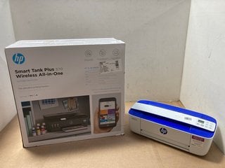 HP SMART TANK PLUS 570 WIRELESS ALL IN ONE PRINTER IN BLACK TO ALSO INCLUDE HP DESKJET 3760 MULTIFUNCTIONAL PRINTER IN WHITE/BLUE: LOCATION - AR1