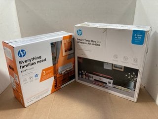 HP SMART TANK PLUS 559 WIRELESS ALL IN ONE PRINTER IN WHITE TO ALSO INCLUDE HP ENVY 6020E ALL IN ONE PRINTER IN WHITE: LOCATION - AR2