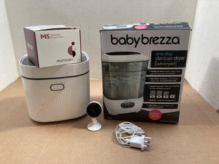 3 X ASSORTED BABY ITEMS TO INCLUDE BABY BREZZA ONE STEP ADVANCED STERILISER & DRYER: LOCATION - AR2