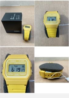 CASIO F-91W DIGITAL WATCH IN YELLOW: LOCATION - AR4