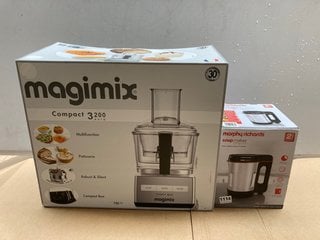 MORPHY RICHARDS COMPACT SOUP MAKER TO ALSO INCLUDE MAGIMIX COMPACT 3200 AUTO FOOD PROCESSOR: LOCATION - AR6