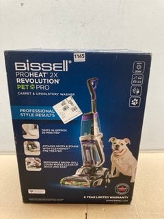 BISSELL PROHEAT 2 X REVOLUTION PET PRO CARPET & UPHOLSTERY WASHER - RRP £329.99: LOCATION - AR7