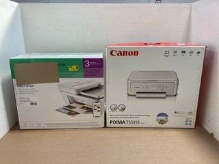 CANON PIXMA TS5151 WIRELESS ALL IN ONE PRINTER IN WHITE TO ALSO INCLUDE HP DESKJET 4220E WIRELESS ALL IN ONE PRINTER: LOCATION - AR8