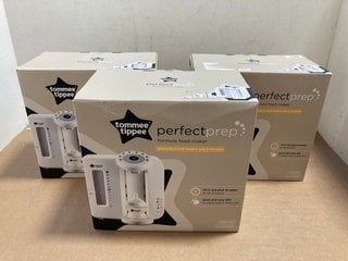 3 X TOMMEE TIPPEE PERFECT PREP FORMULA FEED MAKERS IN WHITE: LOCATION - AR9