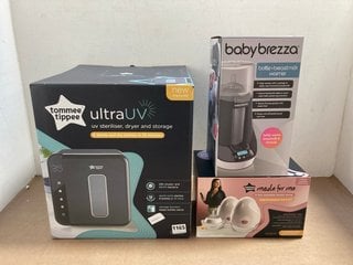 3 X ASSORTED BABY ITEMS TO INCLUDE TOMMEE TIPPEE MADE FOR ME IN BRA WEARABLE BREAST PUMP: LOCATION - AR9