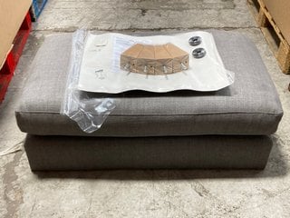 JOHN LEWIS & PARTNERS BAILEY FOOTSTOOL IN GREY: LOCATION - AR17