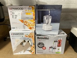 4 X ASSORTED HOUSEHOLD ITEMS TO INCLUDE KENWOOD HAND HELD HAND MIXER: LOCATION - AR18