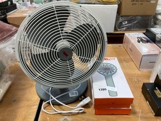 3 X JOHN LEWIS & PARTNERS 4" HAND HELD FANS TO ALSO INCLUDE JOHN LEWIS & PARTNERS 12" DESK FAN: LOCATION - A5T