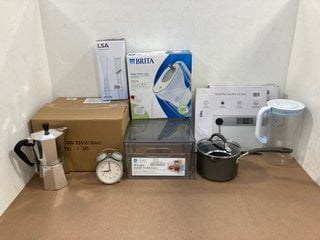 QTY OF ASSORTED HOUSEHOLD ITEMS TO INCLUDE BRITA WATER FILTER JUG: LOCATION - A5T