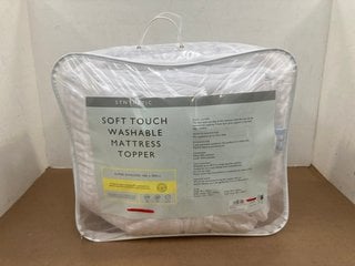 JOHN LEWIS & PARTNERS SOFT TOUCH WASHABLE MATTRESS TOPPER: LOCATION - A5T