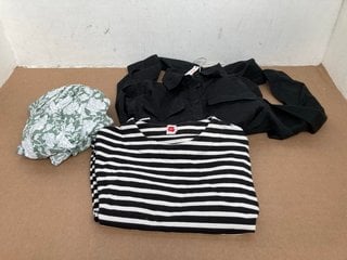 QTY OF ASSORTED JOHN LEWIS & PARTNERS CLOTHING ITEMS TO INCLUDE GREEN & WHITE FLORAL PRINT DRESS SIZE 18: LOCATION - A6T