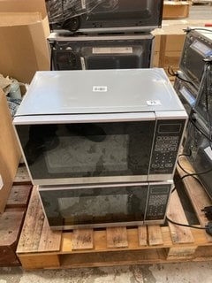 2 X JOHN LEWIS & PARTNERS 20L SOLO MICROWAVES IN SILVER: LOCATION - A6