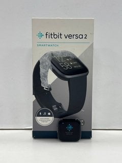 FITBIT VERSA 2 FITNESS & WELLNESS TRACKER IN GRAPHITE: MODEL NO FB507 (WITH BOX & WRIST STRAPS) [JPTM124266]