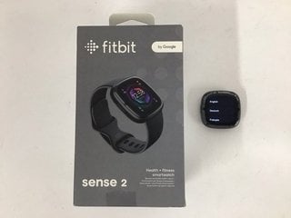 FITBIT SENSE 2 HEALTH & FITNESS TRACKER IN GRAPHITE ALUMINIUM CASE & SHADOW GREY BAND: MODEL NO FB521 (WITH BOX, CHARGER CABLE & STRAPS) [JPTM124408]