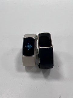 2 X FITBIT CHARGE 5 HEALTH & FITNESS TRACKER IN GOLD/SILVER: MODEL NO FB421 (WITH STRAPS & CHARGING CABLES) [JPTM124530]