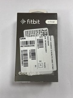 FITBIT BY GOOGLE CHARGE 5 FITNESS + HEALTH TRACKER IN GRAPHITE STAINLESS STEEL CASE & BLACK BAND: MODEL NO FB 421 (WITH BOX & SPARE STRAP) [JPTM124747]