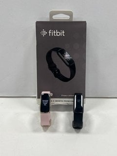 2 X FITBIT LUXE HEALTH & FITNESS TRACKER IN BLACK/GOLD: MODEL NO FB422 (WITH STRAPS & CHARGING CABLES) [JPTM124574]