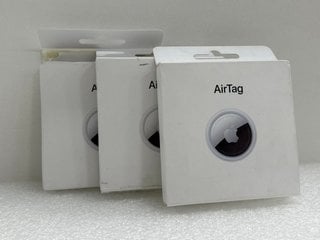 3 X APPLE AIRTAG TRACKING DEVICES: MODEL NO A2187 (WITH BOX) [JPTM124619]