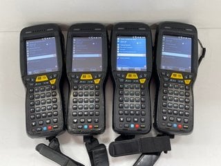 QTY OF 4 HONEYWELL DOLPHIN 99EX HANDHELD MOBILE COMPUTERS: MODEL NO 99EXLW (WITH BATTERY) [JPTM124348]