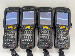 QTY OF 4 HONEYWELL DOLPHIN 99EX HANDHELD MOBILE COMPUTERS: MODEL NO 99EXLW (WITH BATTERY) [JPTM124322]