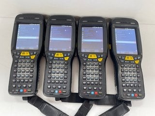 QTY OF 4 HONEYWELL DOLPHIN 99EX HANDHELD MOBILE COMPUTERS: MODEL NO 99EXLW (WITH BATTERY) [JPTM124325]